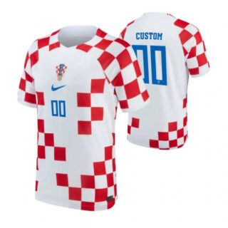 Youth Custom Croatia National Team White Home Soccer Jersey 2022-23