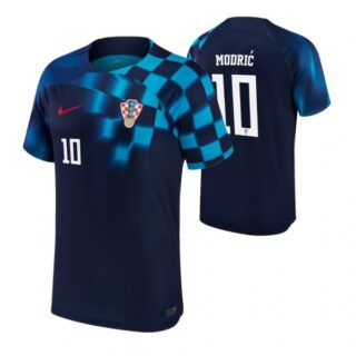 Men's Luka Modric Croatia National Team Dark Blue Away Soccer Jersey 2022-23