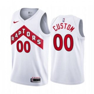 Men's Custom Toronto Raptors Basketball Jersey White
