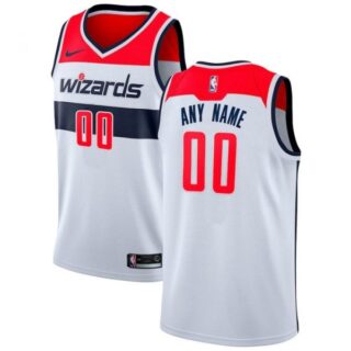 Men's Custom Washington Wizards Basketball Jersey White