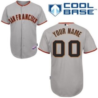 customized san francisco giants jersey grey road cool base baseball jersey