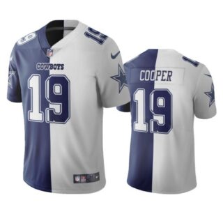 Men's Amari Cooper Dallas Cowboys Split Navy White Two Tone Vapor Limited Jersey Stitched