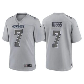 Men's Dallas Cowboys Trevon Diggs Gray Atmosphere Fashion Stitched Jersey