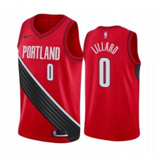 Men's Damian Lillard Portland Trail Blazers Basketball Jersey Red