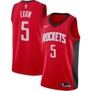 Men's Dante Exum Houston Rockets Basketball Jersey Red