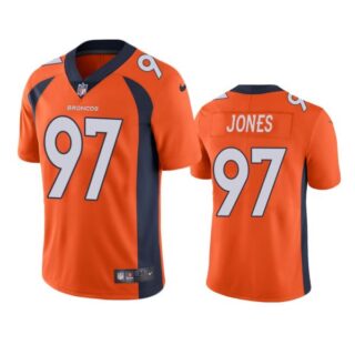 Men's D.J. Jones Denver Broncos Limited Footbal Jersey Orange