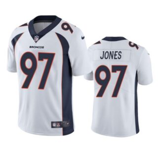 Men's D.J. Jones Denver Broncos Limited Footbal Jersey White