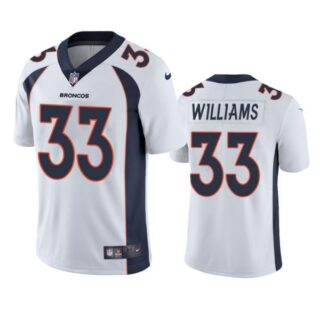 Men's Javonte Williams Denver Broncos Limited Footbal Jersey White