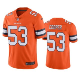 Men's Jonathon Cooper Denver Broncos Limited Footbal Jersey Orange Color Rush