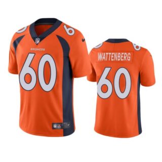 Men's Luke Wattenberg Denver Broncos Limited Footbal Jersey Orange