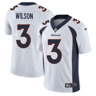 Men's Russell Wilson Denver Broncos Vapor Limited Trade Jersey Stitched White