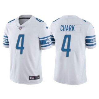 Men's Detroit Lions D.J. Chark White Vapor Limited Stitched Jersey
