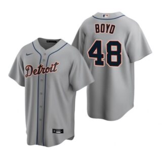 Men's Matthew Boyd Detroit Tigers Cool Base Jersey Gray
