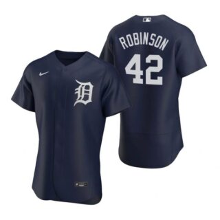 Men's Jackie Robinson Detroit Tigers Flex Base Jersey White