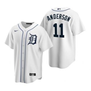 Men's Sparky Anderson Detroit Tigers Cool Base Jersey White