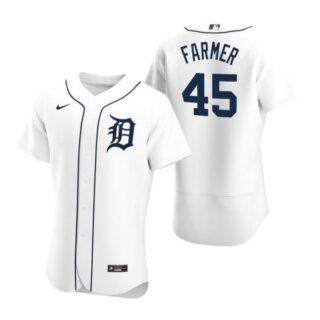 Men's Buck Farmer Detroit Tigers Flex Base Jersey White