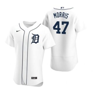 Men's Jack Morris Detroit Tigers Flex Base Jersey White