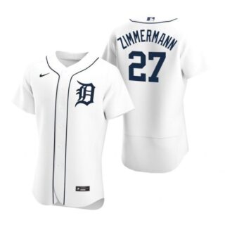 Men's Jordan Zimmermann Detroit Tigers Flex Base Jersey White