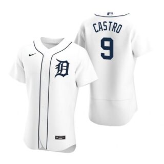 Men's Willi Castro Detroit Tigers Flex Base Jersey White