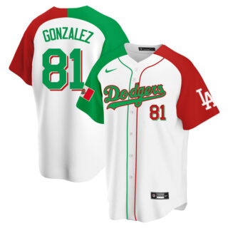 Men's Victor Gonzalez Los Angeles Dodgers Cool Base Jersey Mexican Heritage Night Mexican Heritage Night
