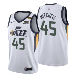 Men's Donovan Mitchell Utah Jazz Basketball Jersey White
