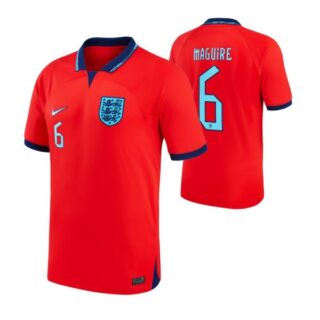 Youth Harry Maguire England National Team Red Away Soccer Jersey 2022-23