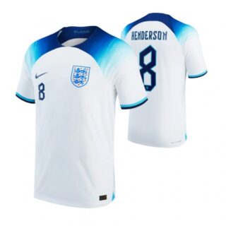 Youth Jordan Henderson England National Team White Home Soccer Jersey 2022-23
