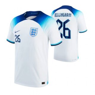 Youth Jude Bellingham England National Team White Home Soccer Jersey 2022-23