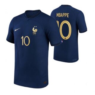 Men's Kylian Mbappe France National Team Navy Home 2022-23 Jersey