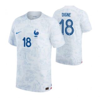 Men's Lucas Digne France National Team White Away 2022-23 Jersey
