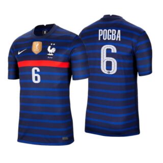 Men's Paul Pogba France National Blue Home Jersey