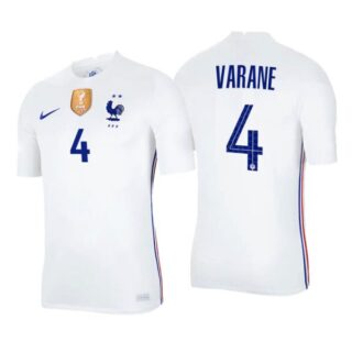 Men's Raphael Varane France National White Away Jersey
