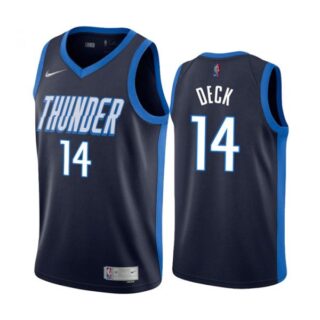 Men's Gabriel Deck Oklahoma City Thunder Basketball Jersey Navy