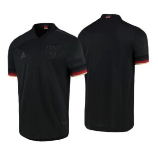 Men's Blank Germany National Soccer Team Black Away Jersey