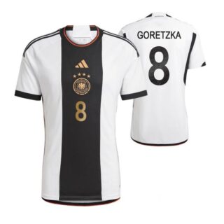 Men's Leon Goretzka Germany National Team White Home Soccer Jersey 2022-23