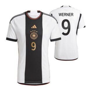 Men's Timo Werner Germany National Team White Home Soccer Jersey 2022-23