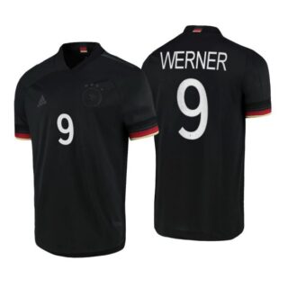 Men's Timo Werner Germany National Black Away Jersey