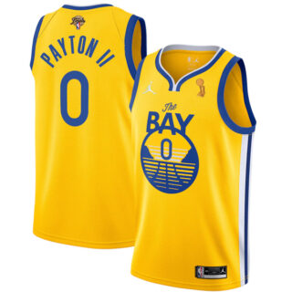 Men's Golden State Warriors Gary Payton II 2022 NBA Champions Stitched Jersey Statement Gold