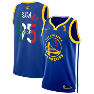 Men's Golden State Warriors Juan Toscano-Anderson 2022 NBA Champions Mexico Edition Stitched Jersey Royal