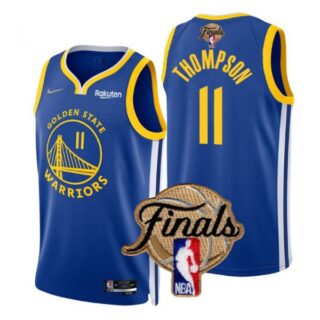 Men's Golden State Warriors Klay Thompson 2022 NBA Finals Stitched Jersey -