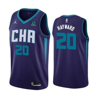 Men's Gordon Hayward Charlotte Hornets Basketball Jersey Purple
