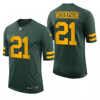 Men's Charles Woodson Green Bay Packers 50s Classic Throwback Vapor Limited Jersey Green Stitched
