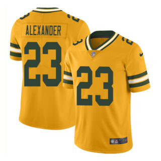 Men's #23 Jaire Alexander Green Bay Packers Limited Jersey Stitched Yellow