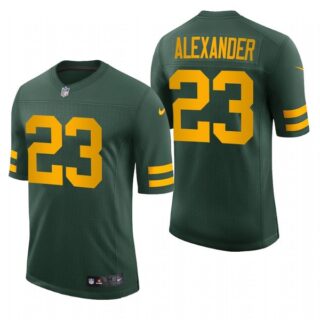 Men's Jaire Alexander Green Bay Packers 50s Classic Throwback Vapor Limited Jersey Green Stitched