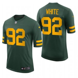 Men's Reggie White Green Bay Packers 50s Classic Throwback Vapor Limited Jersey Green Stitched