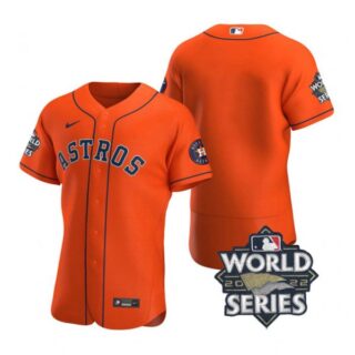 Men's Houston Astros 2022 World Series Stitched Jersey Orange