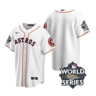 Men's Houston Astros 2022 World Series White Home Stitched Jersey