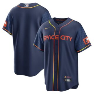 Youth Houston Astros 2022 Space City Connect Navy Stitched Jersey