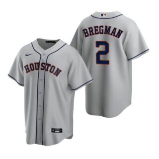 Men's Alex Bregman Houston Astros Cool Base Jersey Gray