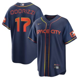 Youth Jake Odorizzi Houston Astros 2022 Space City Connect Navy Stitched Jersey